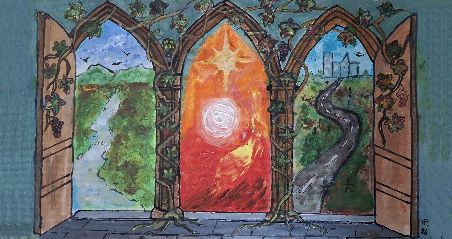 Gemälde Mein Portal mit drei Toren